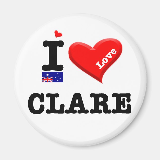 Imã CLARE - Eu Amo (Frente)