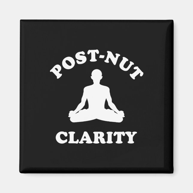 Imã Clareza Pós-nut Meditação de Yoga Engraçada (Frente)