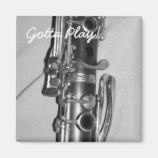 Imã Clarinet Gotta Play Magnet (Frente)