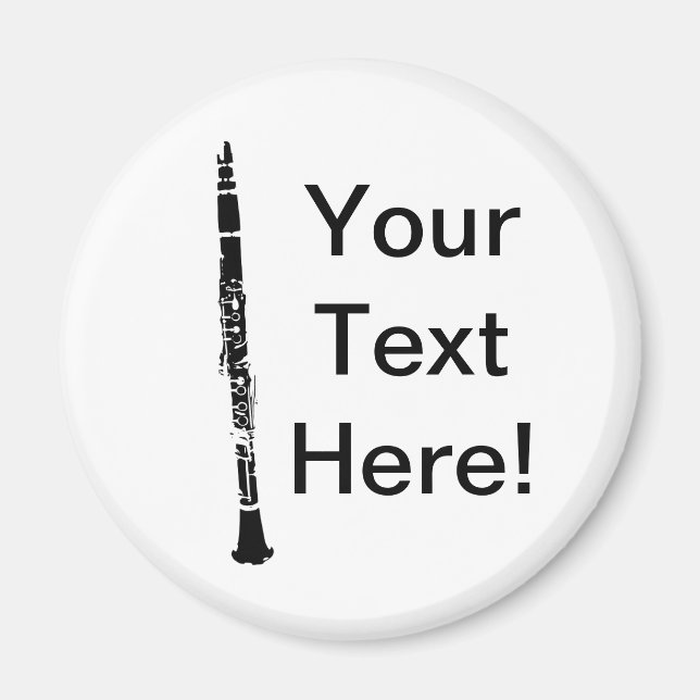 Imã Clarinet Personalizado (Frente)