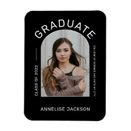 Ímã Classe de foto de formando simples minimalista de