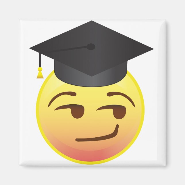 Imã Classe de Graduação Inteligente de Emoji Gift Magn (Frente)