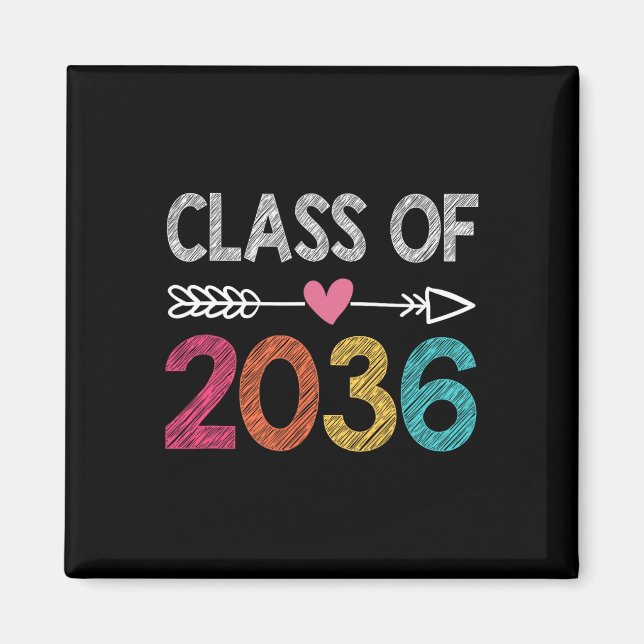 Imã Classe De Graduação Pré-Escolar Do Formando 2036 (Frente)