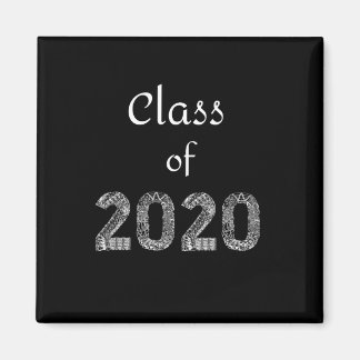 Imã Classe de ímã de letras brancas 2020