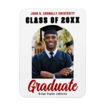 Classe do Formando 2025 Photo Arch Red Graduation