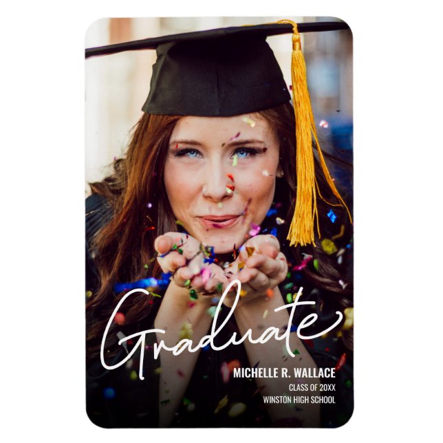 Ímã Classe do Magnet de Anúncio do Formando Moderno de (Vertical)