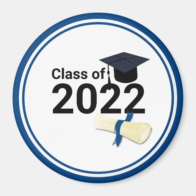 Imã Classe elegante do ano de graduação de 2022 (Frente)