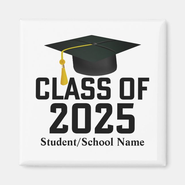 Imã Classe Letterman de Graduação 2025 (Frente)