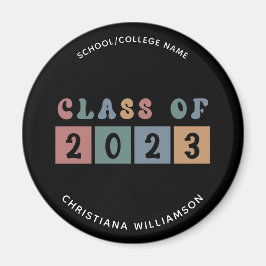 Imã Classe Retroativa Personalizada de Graduação 2023