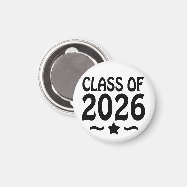 Imã Classe Star de Graduação 2026 (Front/Back)