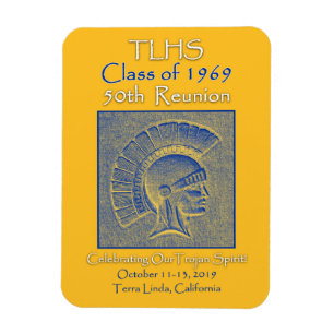 Ímã Classe TLHS de 1969 Trojan Spirit 50ª Reunião