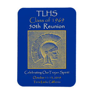 Ímã Classe TLHS de 1969 Trojan Spirit 50ª Reunião