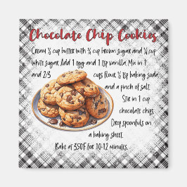 Imã Classic Chocolate Chip Cookie Recipe Kitchen Decor