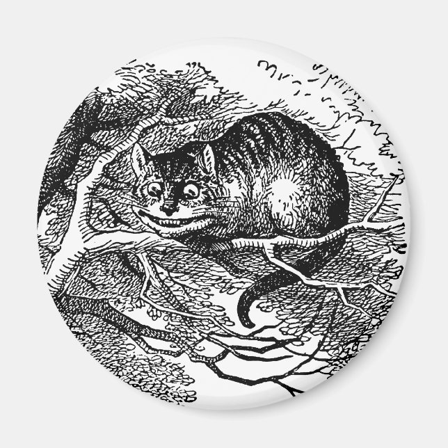 Imã Clássico Alice no País das Maravilhas, Gato de Che (Frente)