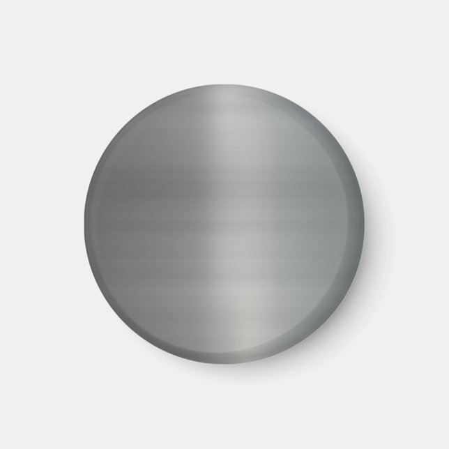 Imã Clássico Brutado de Metal Texturizado (Frente)