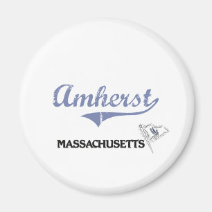 Imã Clássico da cidade de Amherst Massachusetts