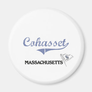 Imã Clássico da cidade de Cohasset Massachusetts