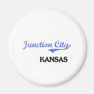 Imã Clássico da Cidade de Junction Kansas