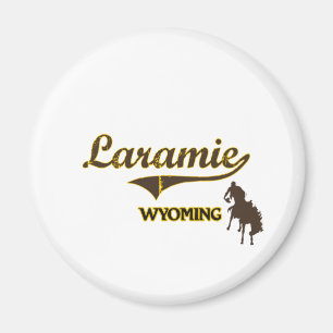 Imã Clássico da cidade de Laramie Wyoming