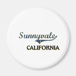 Imã Clássico da cidade de Sunnyvale Califórnia