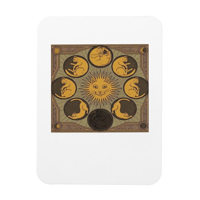 Ímã Clássico da Lua Whimsigoth (Vertical)