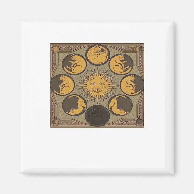 Imã Clássico da Lua Whimsigoth (Frente)