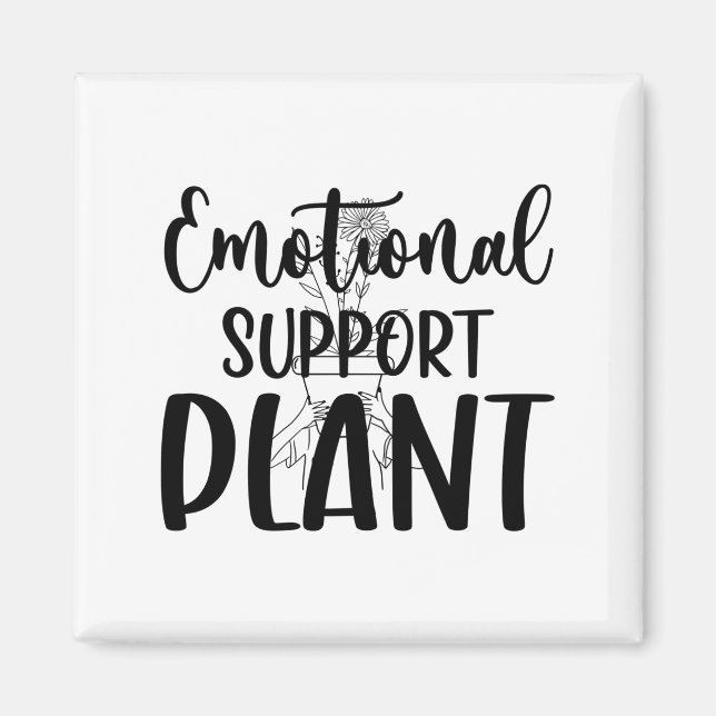 Imã Clássico de Magnet de Planta de Suporte Emocional (Frente)