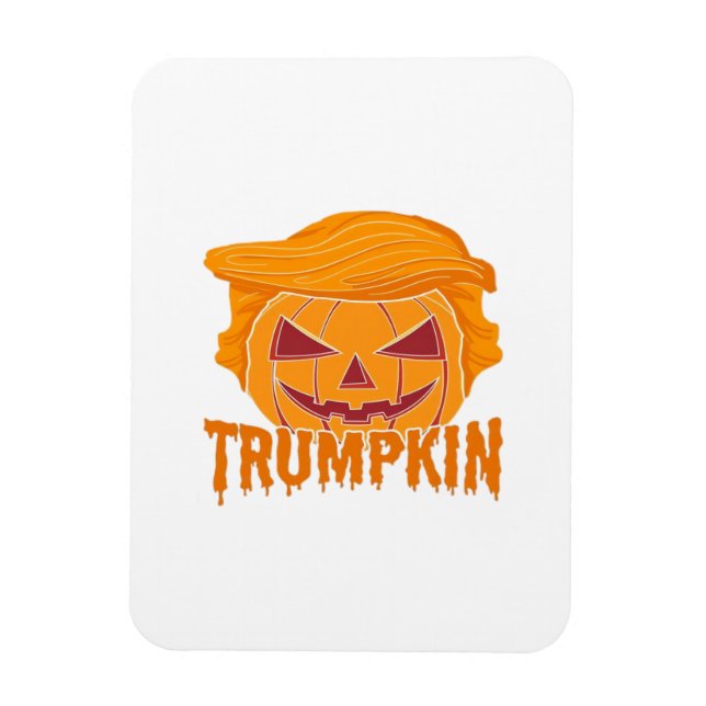 Ímã Clássico de Trumpkin - Estilo Presidente de Abóbor (Vertical)