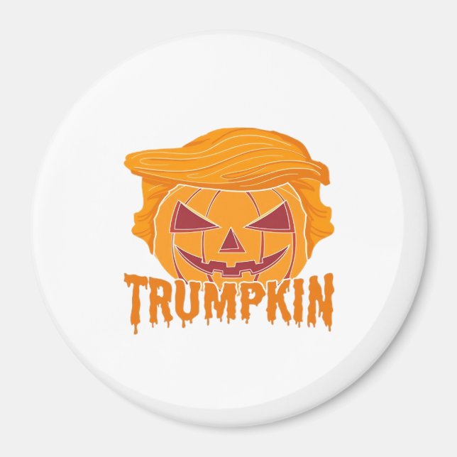 Imã Clássico de Trumpkin - Estilo Presidente de Abóbor (Frente)