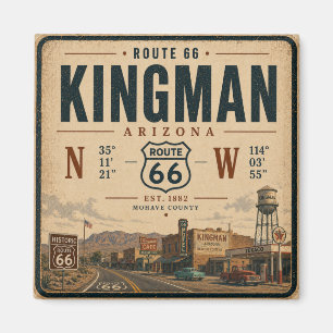 Imã Clássico Kingman Arizona Rota 66 Souvenir