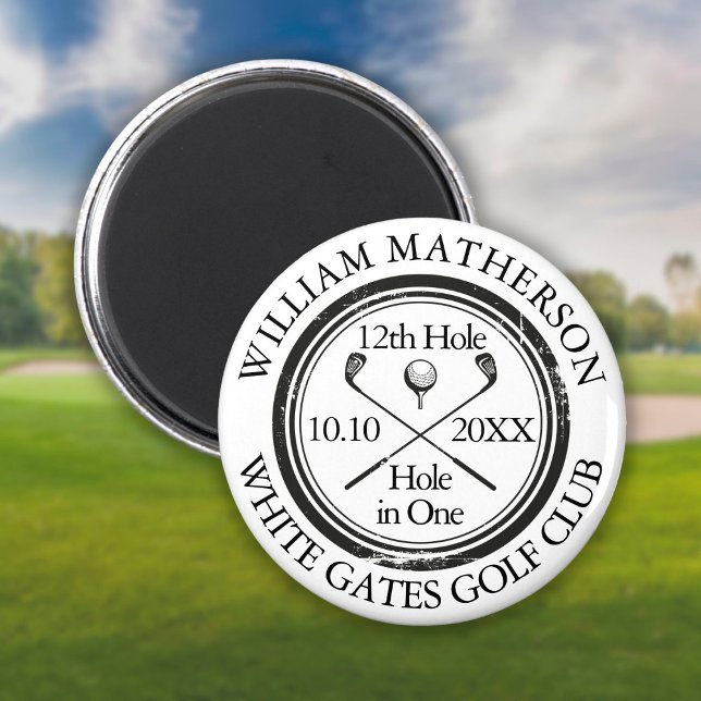 Imã Clássico Personalizado de Buraco de Golfe (Criador carregado)