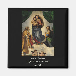 Imã Clássico "Sistine Madonna" (cerca de 1513) de Rafa