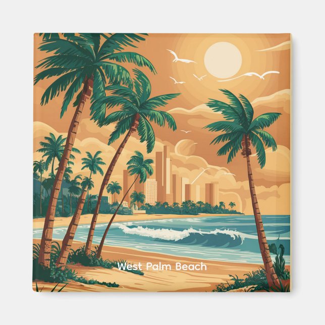 Imã Clássico West Palm Beach, Flórida (Frente)