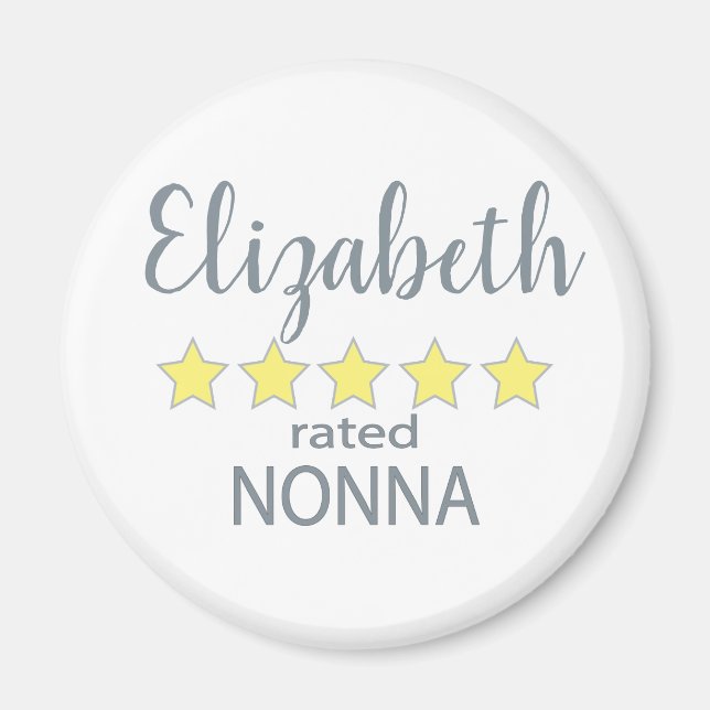 Imã Classificada com 5 Estrelas pela Nonna (Frente)