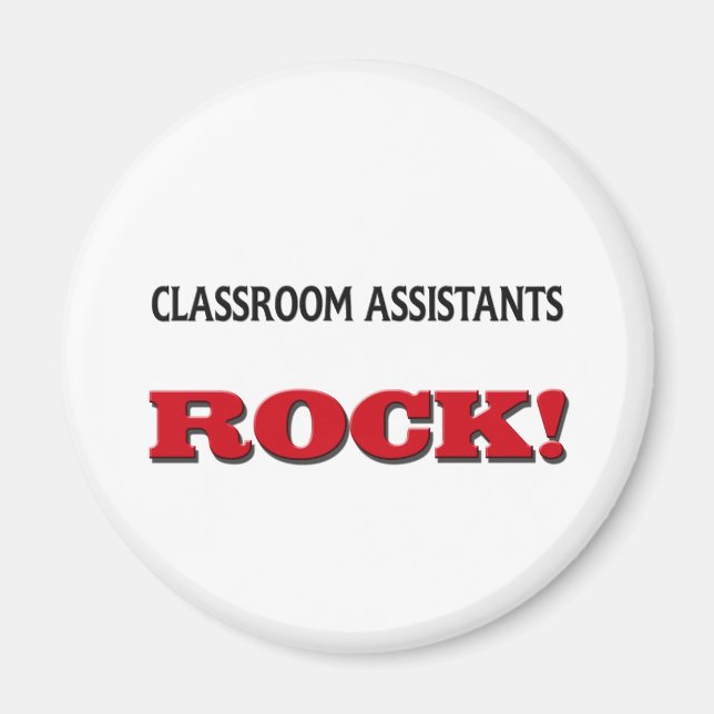 Imã Classroom Assistants Rock (Frente)