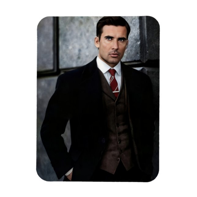 Ímã Classy Gentleman flexible photo magnet (Vertical)