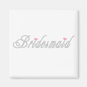 Imã Classy Grays Bridesmaid