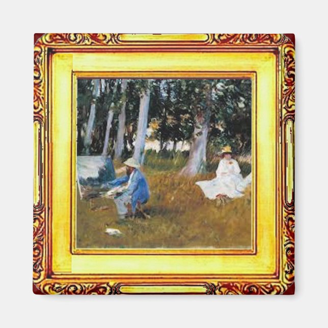 Imã Claude Monet, a borda de uma madeira (Frente)