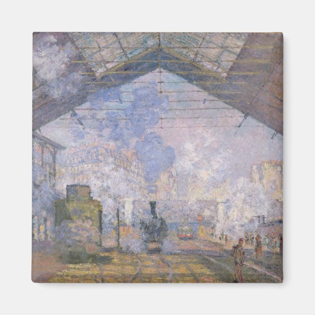 Imã Claude Monet | A Rua Gare, Lazare, 1877 (Frente)