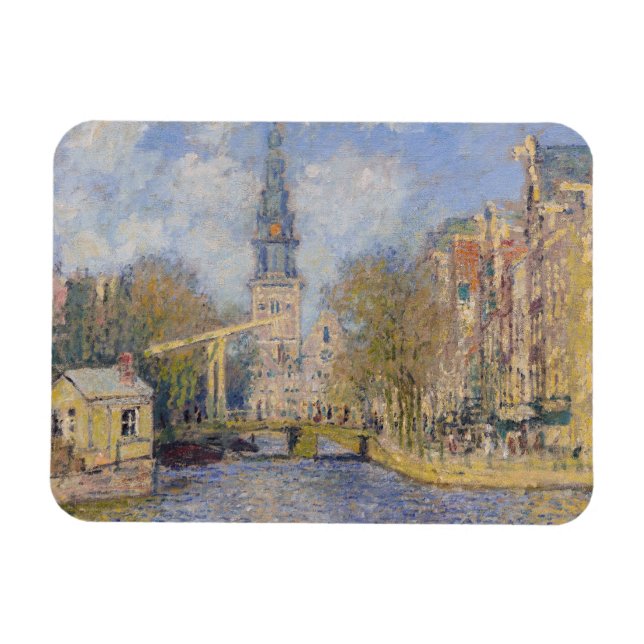 Ímã Claude Monet - A Zuiderkerk, Amsterdã (Horizontal)