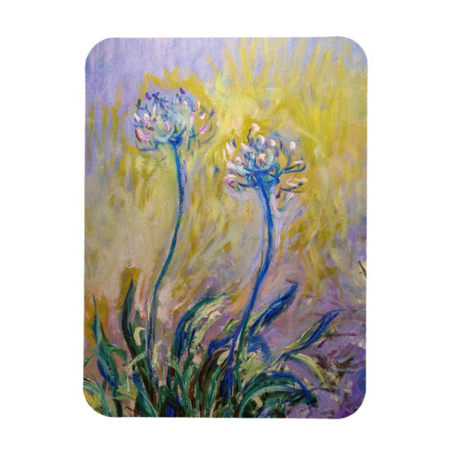 Ímã Claude Monet - Agapanthus (Vertical)