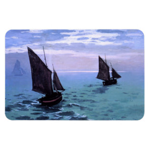 Ímã Claude Monet: Barcos de pesca em sua maneira