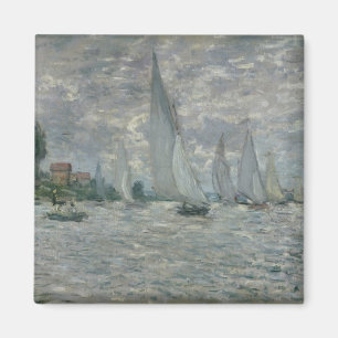 Imã Claude Monet Barcos ou Regatta na Argentina