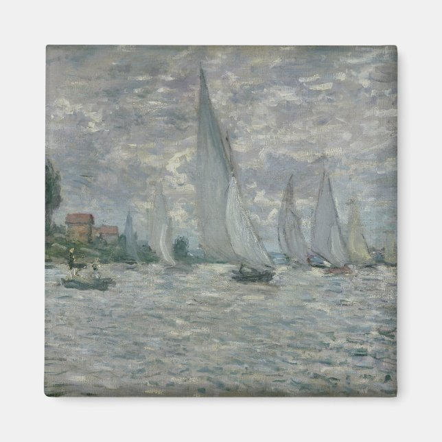 Imã Claude Monet | Barcos ou Regatta na Argentina (Frente)