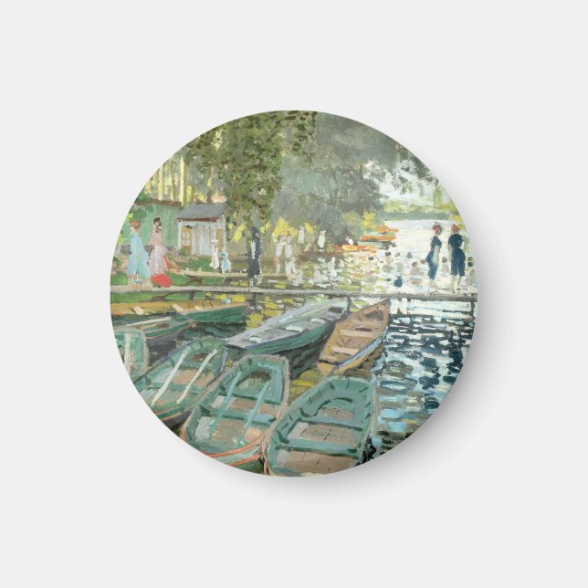 Imã Claude Monet. Bathers em La Grenouillère (Frente)
