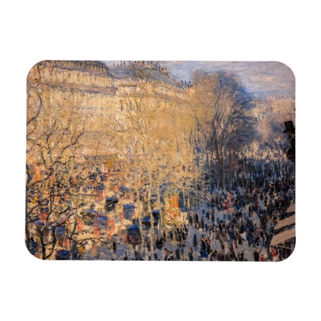 Ímã Claude Monet - Boulevard des Capucines em Paris (Horizontal)