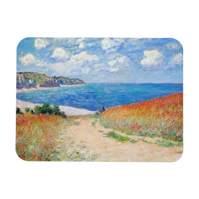 Ímã Claude Monet - Caminho dos Campos de Trigo em Pour (Horizontal)