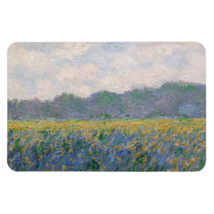 Ímã Claude Monet - Campo de Íris Amarelos em Giverny