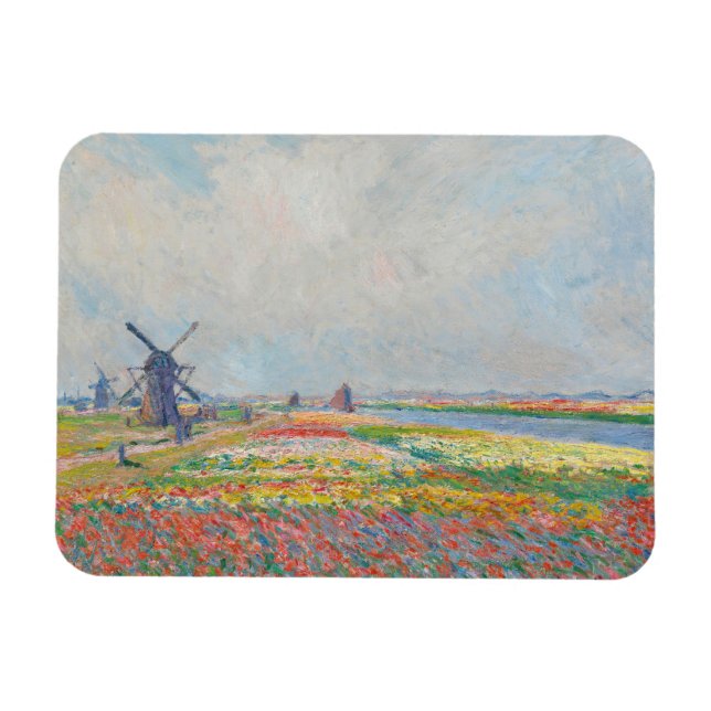 Ímã Claude Monet - Campos Tulip perto de Haia (Horizontal)