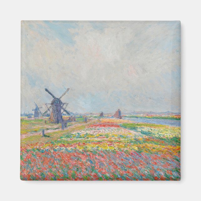 Imã Claude Monet - Campos Tulip perto de Haia (Frente)